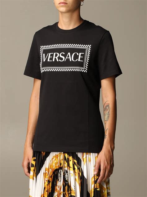 versace black shirt women's|authentic Versace shirts.